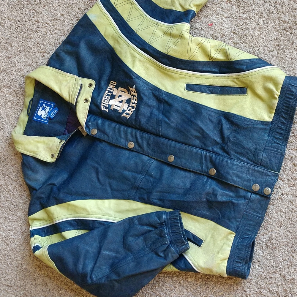 VTG Starter Leather Jacket, L